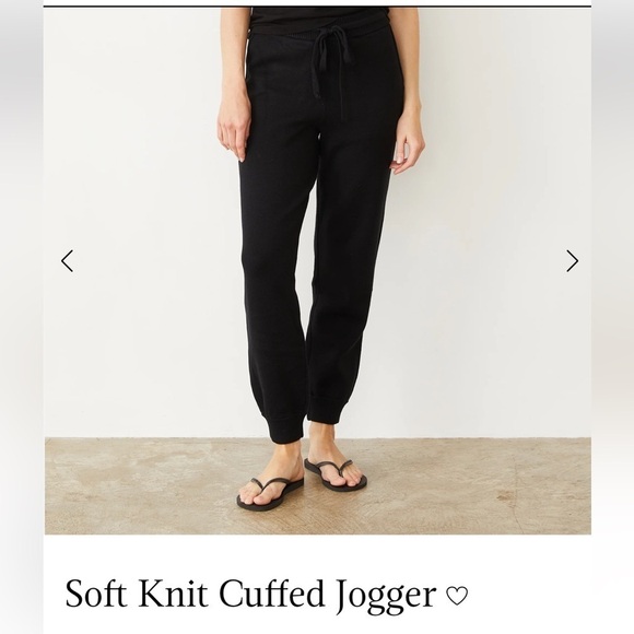Revolve Monrow Soft Knit Cuffed Jogger - Picture 1 of 4